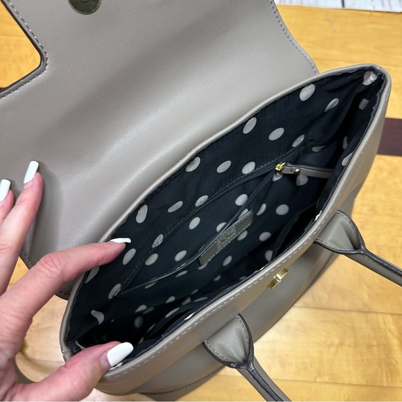 Anne Klein Backpack Purse Taupe Gray - Picture 15 of 16